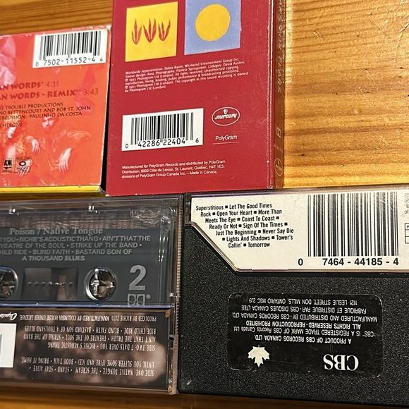 5pc Cassette Bundle: Poison, Europe, Extreme, Tears for Fears, 80s Tapes - Picture 8 of 8